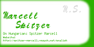 marcell spitzer business card